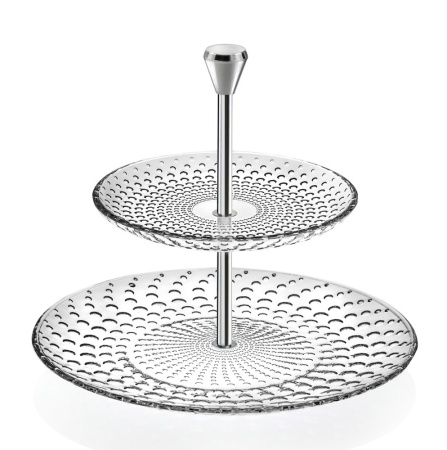 Этажерка (Горка) RCR два яруса Диаметр низ 26см Диаметр верх 18см Высота 21,8см