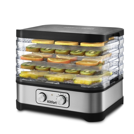 Сушилка для овощей и фруктов 250Вт Kitfort 5 поддонов 