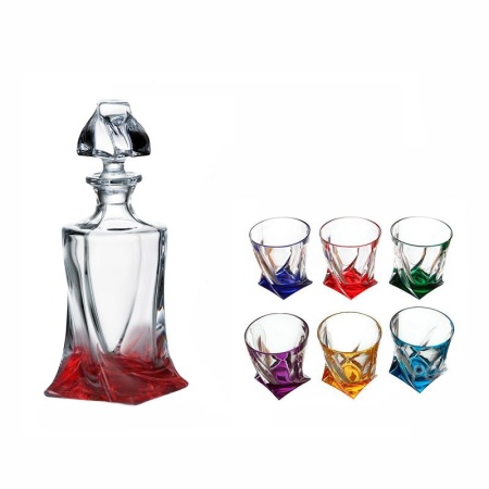 Набор для ликера 7 предметов Quadro ассорти
