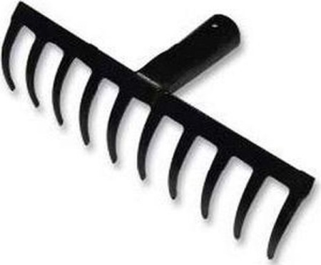 Грабли 10 зуб прямые эмаль 3мм б/ч ГП-10 