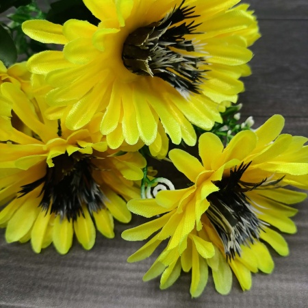 Букет Ромашка цветная 6 голов 