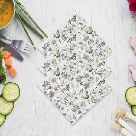 Набор салфеток 3шт 30*30 ДомВелл рогожка Гурман 3108/1