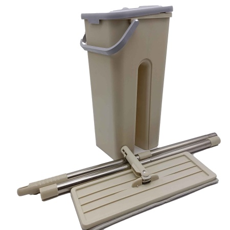 Ведро 6л с вертикальным отжимом и шваброй РД11556