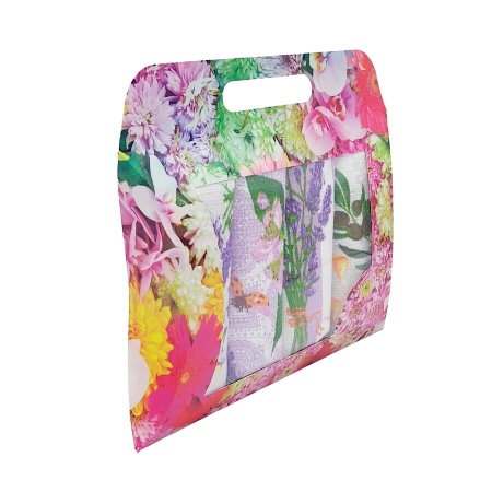 Набор подарочный №1 ДомВелл  (4шт 36х60 полотенец из вафельного полотна) коробка сумочка