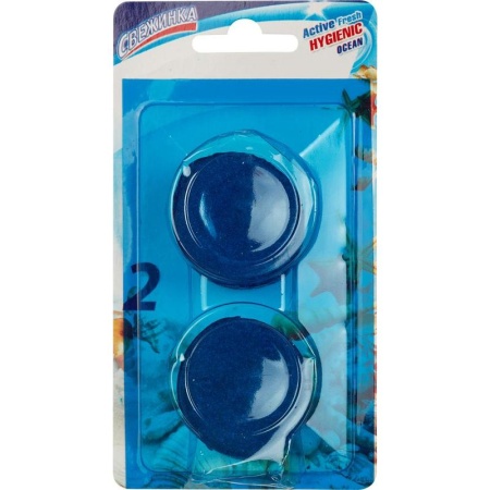 Освежитель Таблетка  2 шт  для сливного бачка  "Свежинка" море  