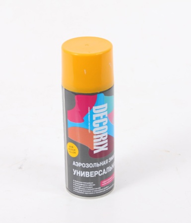 Эмаль аэроз. 520 универсальная DECORIX, темно-желтый №16