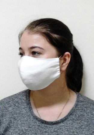 Маска анатомическая формы без складок с 2-я эластичными петлями ДомВелл