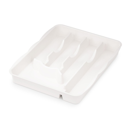 Лоток для столовых приборов 31,5х25,5х4см белый