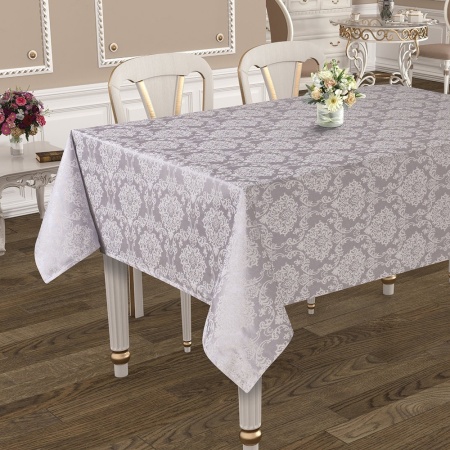 Скатерть 160х350 Union Home "Ажур" (AJ4-1 серый) в коробке