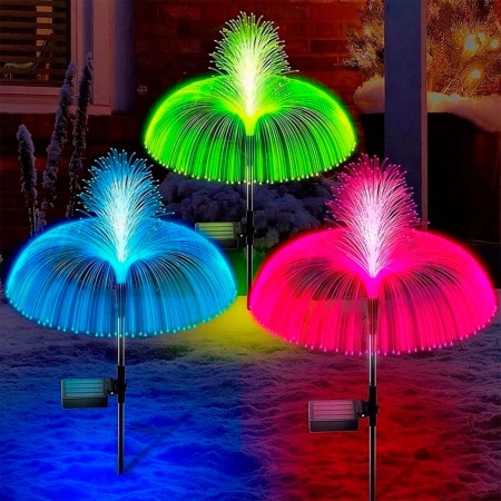 Светильник садовый на солнечной батарее 80см Фонтан