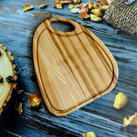 Доска разделочная 36х30х2см ДомВуд Груша Ясень Я259