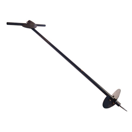 Бур садовый с двумя насадками (длина 2 метра)