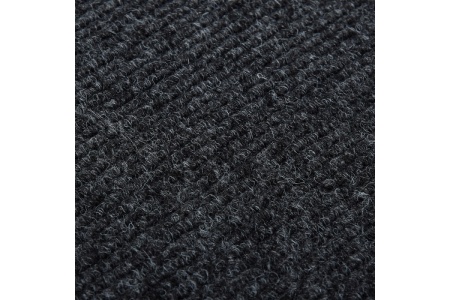 Коврик придверный 60х90см влаговпитывающий, ребристый “TRIP” "VORTEX", серый 