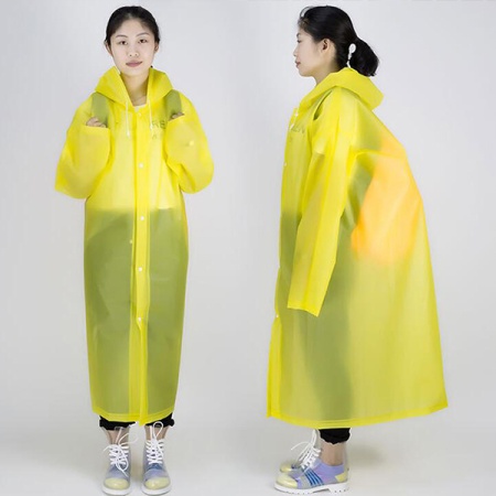 Дождевик на кнопках 64х120см, капюшон с затяжками РД26204