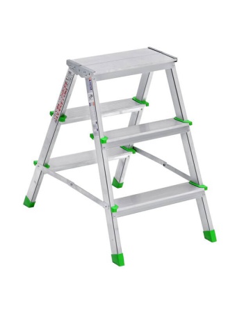 Стремянка алюминиевая двусторонняя 3х3