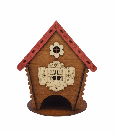 Чайный домик 17х15х19см ДомВуд Избушка Экошпон Ф98/Д98