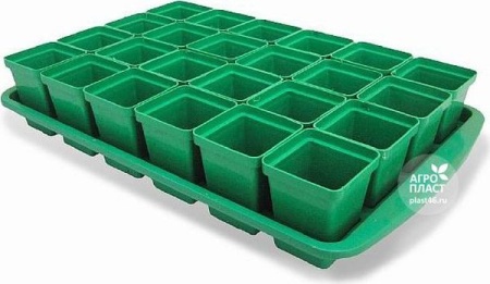 Набор для рассады 24 стаканчика 47х29х9см Стандарт-24