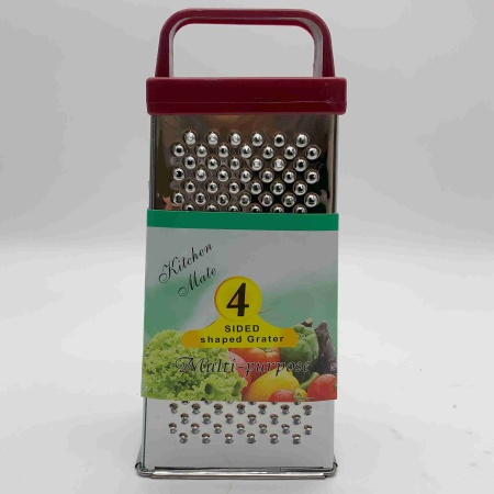 Терка 4 грани с пластиковой ручкой 19х7х10см РД73650 нерж.сталь