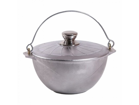 Казан 7л походный литой алюминиевый с крышкой арт. 57300