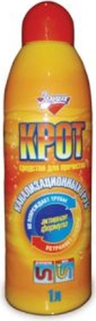 Средство от засоров 1л КРОТ Флайт 