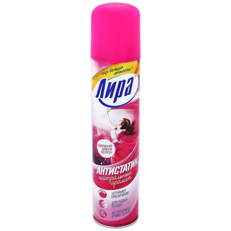 Антистатик 200мл ЛИРА для обработки синтетических материалов 31-003