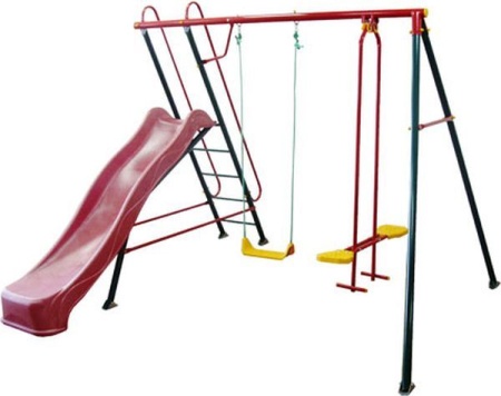 Качели детские Солнышко-5 с горкой с422, с651