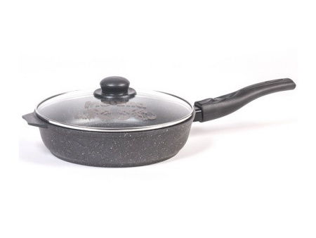 Сковорода 260мм с антип. покрытием АП Гранит со съемной ручкой и стеклянной крышкой