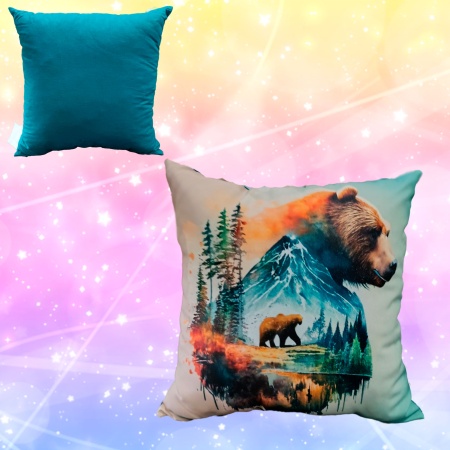 Подушка 40*40 ДомВелл габардин, поплин Алтай