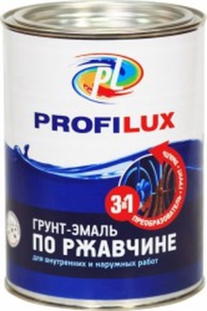 Грунт-эмаль 0,9кг по ржавчине 3 в 1 коричневая "Профилюкс"
