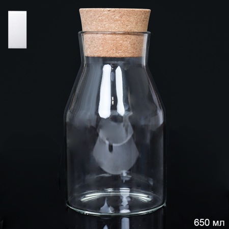 Бутылка 650мл с бамбуковой пробкой LCSC7214 