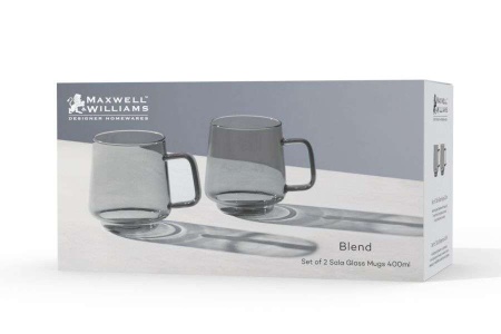 Набор: 2 кружки 0.4л серый "Blend Sala" в подарочной упаковке.