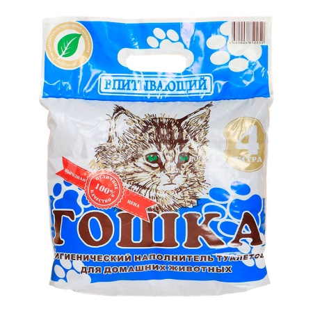 Наполнитель 4л, 2кг Гошка впитывающий крупный