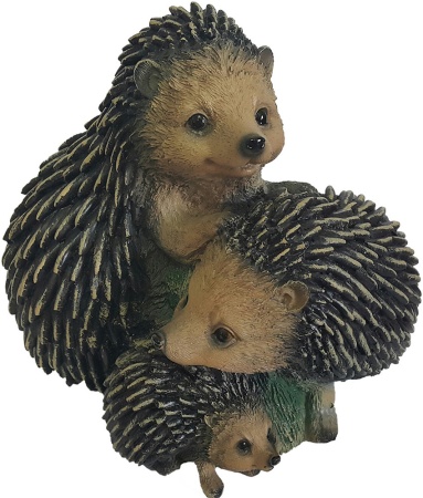 Фигурка садовая Три ежа 21х 20см