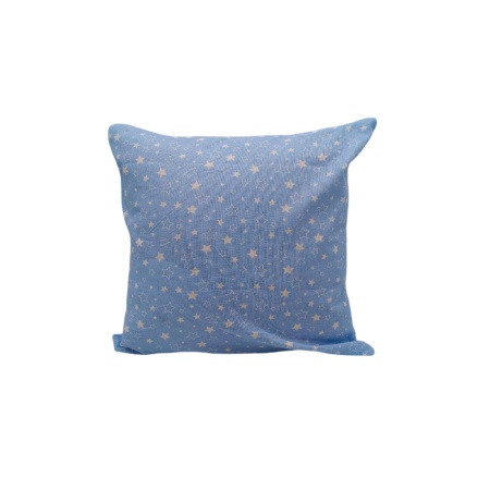 Наволочка декоративная 45х45 ДомВелл бязь 8124/31 Звезды голубые
