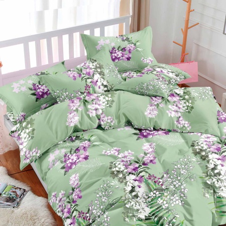 Простыня 220х220 ДомВелл (Бязь) 3158 Весенний день