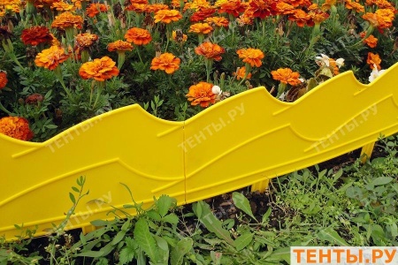 Бордюр "Волна"-желтый 14х300см