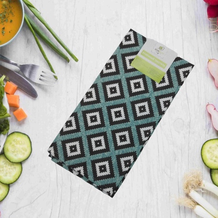 Полотенце из рогожки 50*75 ДомВелл 3085/2 Блюз