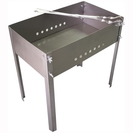 Мангал на барашках в сумке 500х300х500 1,2мм+5х370 шампуров