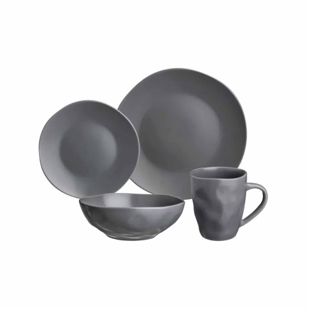 Набор столовый 16 предметов серый РД77108