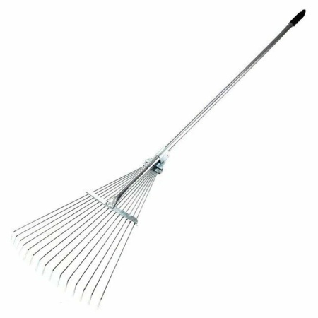 Грабли веерные раздвижные проволочные 15з с мет.черенком РД79348