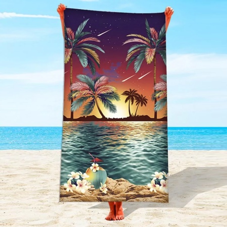 Полотенце вафельное 80*150 ДомВелл Гавайи 12959/1