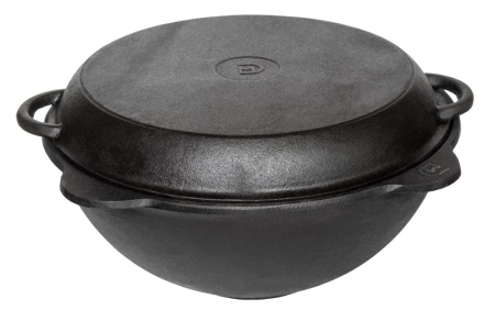 Казан 6,0л чугунный круглое дно DavrMetall