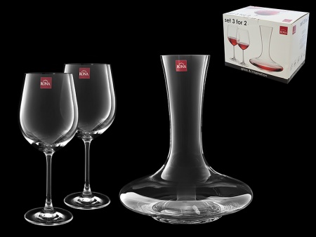 Набор 1+2 для вина ( декантер1,5 л + 2 бокала для вина 610 мл) 5979/1500/3276/610