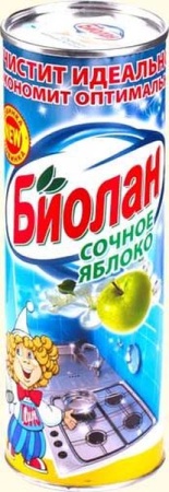 Средство чистящее 400г БИОЛАН Сочное яблоко