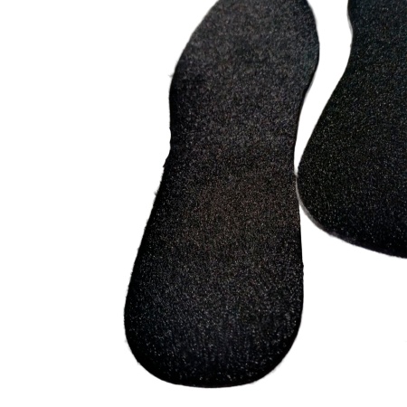 Стельки для обуви войлочные серо-черные