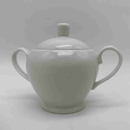 Сахарница 200мл с крышкой, белая РД74992