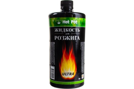 Жидкость для розжига 1 л углеводородная ULTRA Hot Pot   