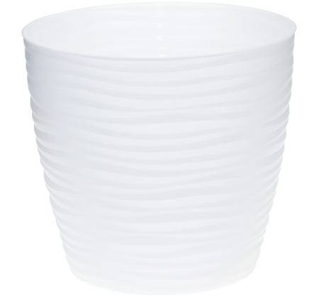 Кашпо ДЮНА D220мм  5,5л с поддоном Белый