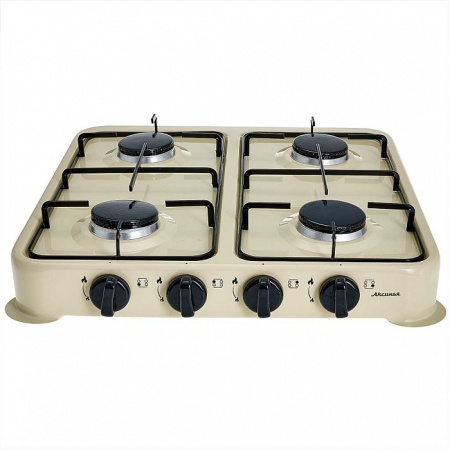 Плита газовая "АКСИНЬЯ" КС-108 четырехконфорочная,бежевый
