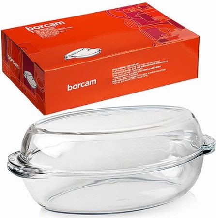 Кастрюля 2,0л овальная с крышкой "БОРЖАМ" 